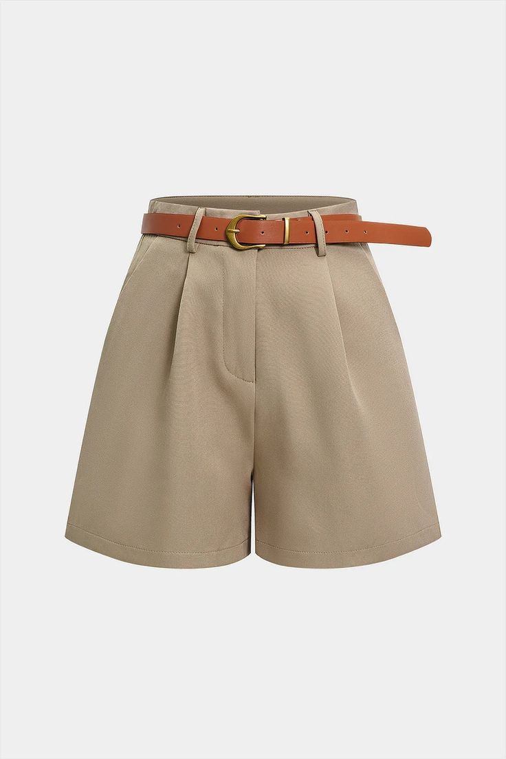 Relaxed Pleated Shorts